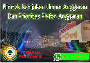 Diklat / Bimtek Kebijakan umum anggaran dan Prioritas Plafon Anggaran