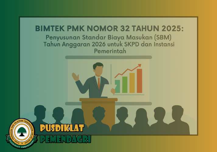Bimtek PMK Nomor 32 Tahun 2025: Penyusunan Standar Biaya Masukan (SBM) Tahun Anggaran 2026 untuk SKPD dan Instansi Pemerintah